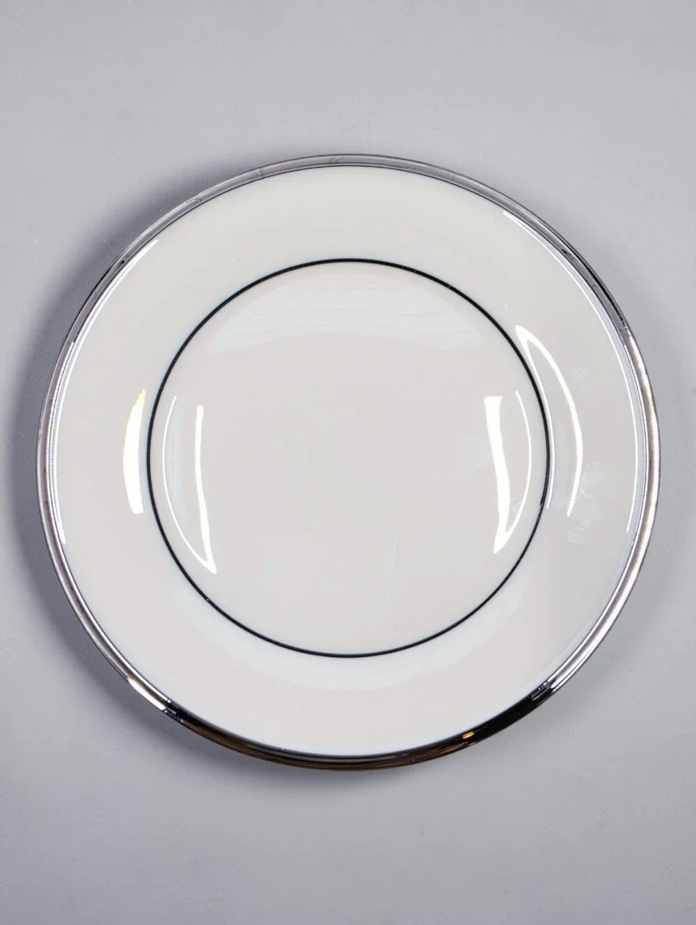 Lenox Solitaire Pattern Bread & Butter Plate Platinum Rim Dimension Collection